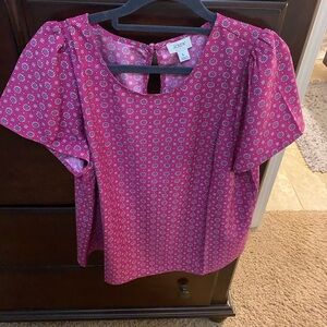 J. Crew Pink Women's Top size large *new with tags